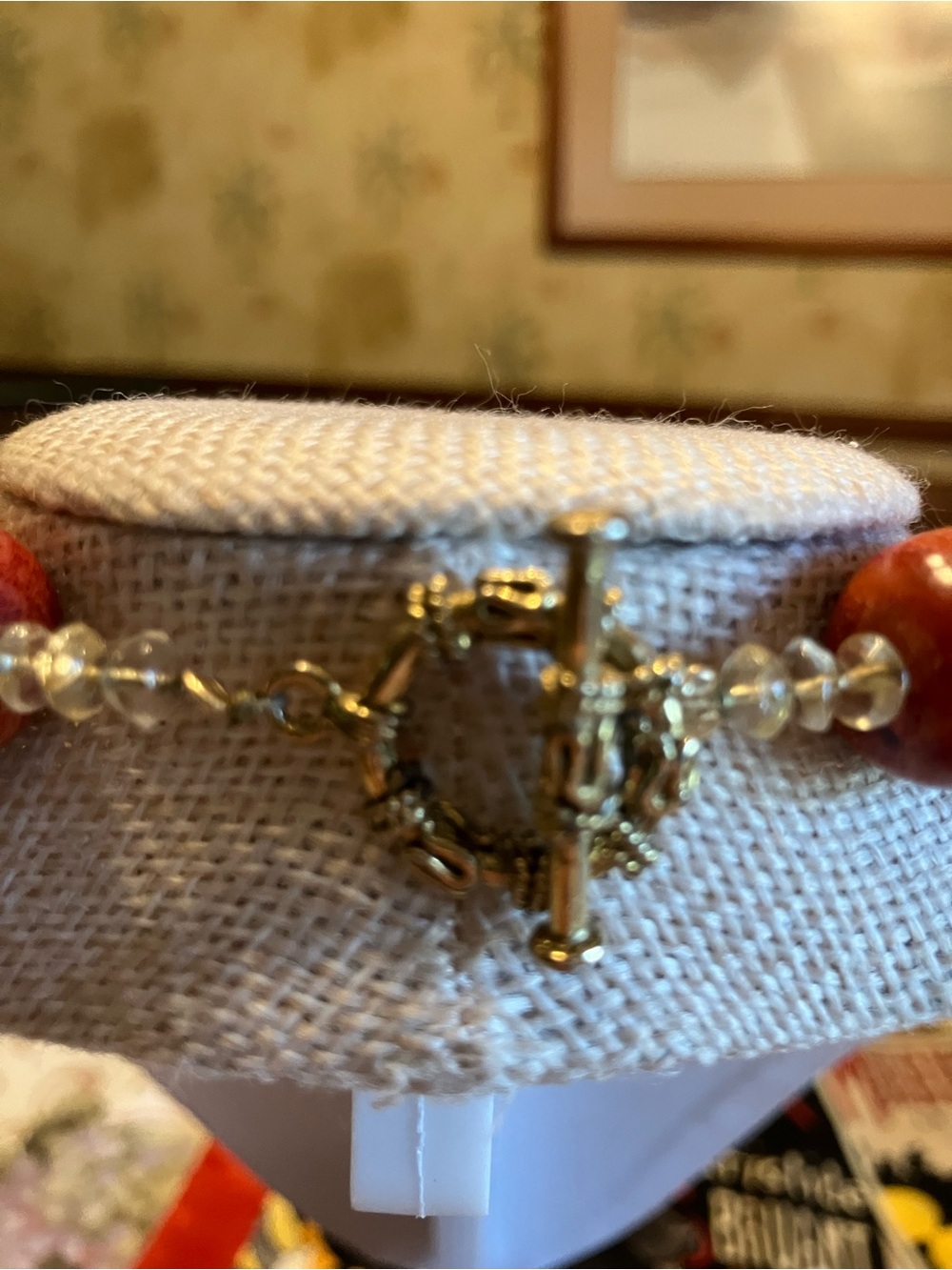 AMBER, CARVED AMBER, CARNELIAN, CORAL END BEADS, CITRINE SPACER BEADS - Picture 14 of 14